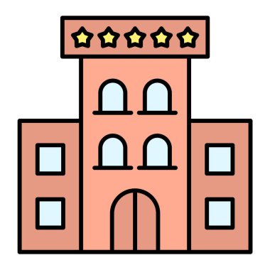 Ev. Web simgesi basit illüstrasyon