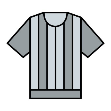 Gömlek ikonu. Web için kıyafet vektör sembolünün basit bir illüstrasyonu