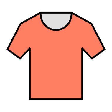 Tişört ikonu. vektör illüstrasyonu