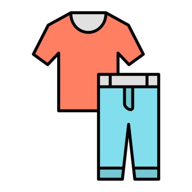 Bir giysinin vektör illüstrasyonu 