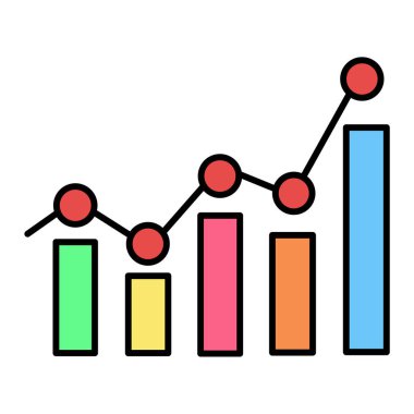 iş grafiği vektör illüstrasyonu