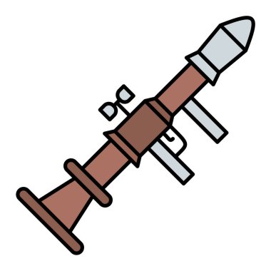 Füze simge vektör çizim