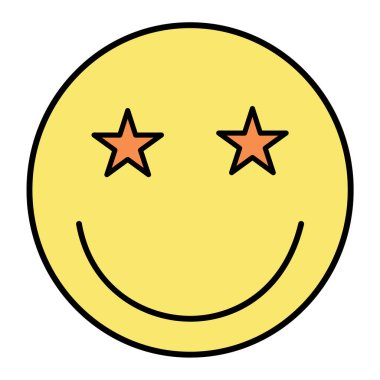 Bir yıldız simgesinin vektör illüstrasyonu