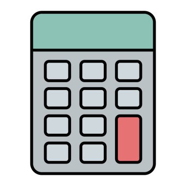 hesap makinesi simgesi vektör illüstrasyonu