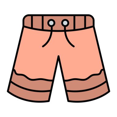 Şort. Web simgesi basit illüstrasyon