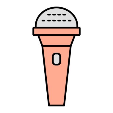 mikrofon simgesi. vektör illüstrasyonu