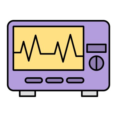 Kan testi ikonu. Tıbbi sağlık sistemi vektörünü ve dolum stilini özetle. Yalnız tasarım. resimleme