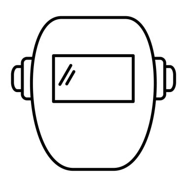 Maskeli bir adamın vektör çizimi