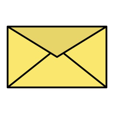 zarf e- posta simgesi vektör illüstrasyon grafik tasarımı
