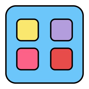 Modern eksiklik simgesinin vektör illüstrasyonu