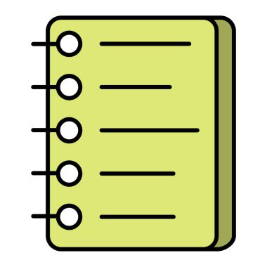 Kontrol listesi simgesi vektör illüstrasyonu