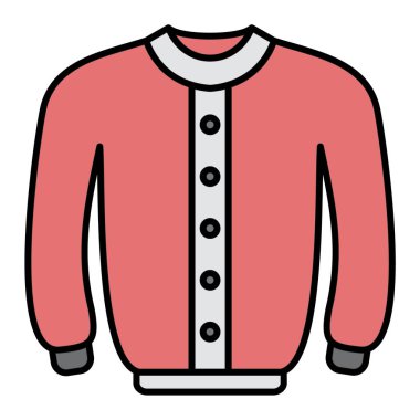 Kıyafetler. Web simgesi basit illüstrasyon