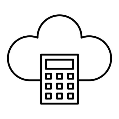 bulut depolama satırı simgesi
