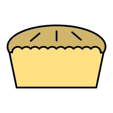 vektör çizim karikatür cupcake