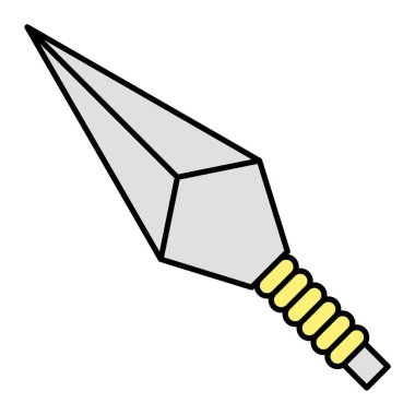 Bir kılıcın el çizimi.