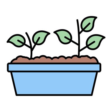 Yapraklı bitki ve esrar vektör çizimi tasarımı