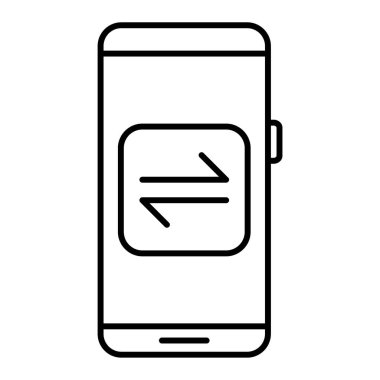 Cep telefonu vektör illüstrasyonlu akıllı telefon aygıtı