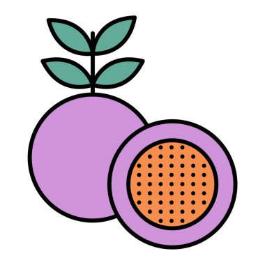 taze meyve ve sebze vektör illüstrasyon grafik tasarımı