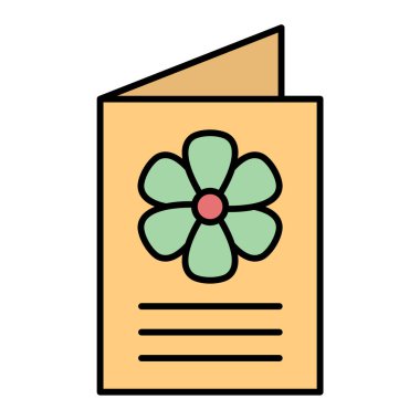 Beyaz arkaplanda izole edilmiş çiçek simgesi vektörü, yonca şeffaf işareti, çizgi veya doğrusal element tasarımı ana hatlarda