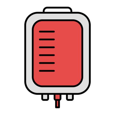 Kan bağışı ikonu vektör illüstrasyonu