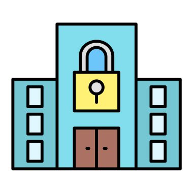 Güvenlik sistemi. Basit resimleme