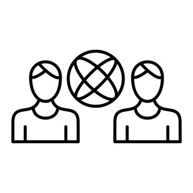 İnsan simgesinin vektör illüstrasyonu