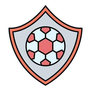 futbol ikonu vektör illüstrasyonu