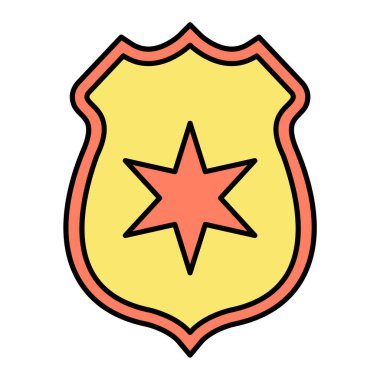 kalkan ikon vektör illüstrasyonu