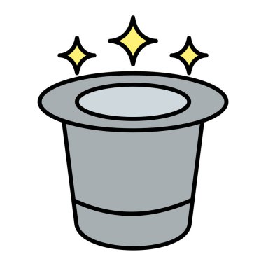 Sihirli değnek ikonu. Web için yıldız vektör simgelerinin özet çizimi