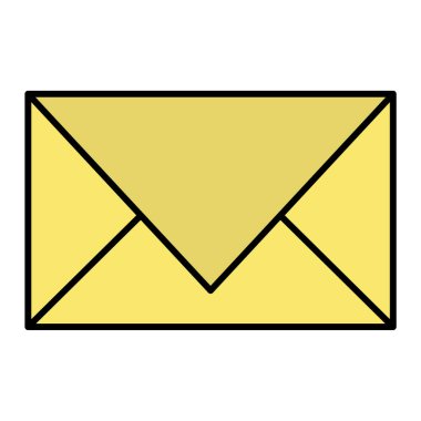 zarf e- posta simgesi vektör illüstrasyon grafik tasarımı