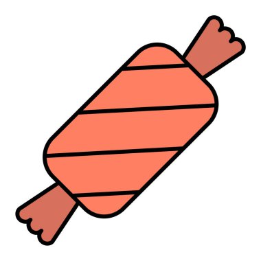 Şeker simgesinin vektör illüstrasyonu