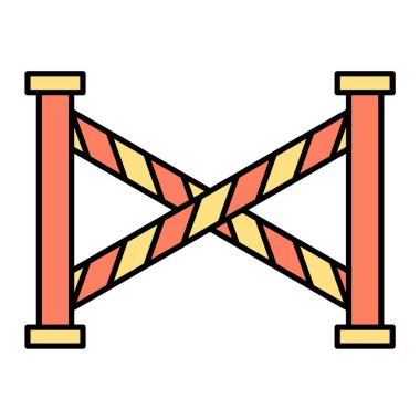 bariyer simgesi vektör illüstrasyonu