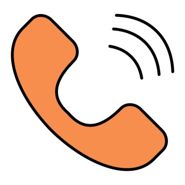 telefon arama simgesi vektör illüstrasyonu