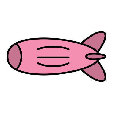 Pembe bir uçağın karalamaları.