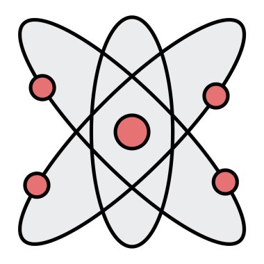 atom. Web simgesi basit tasarım