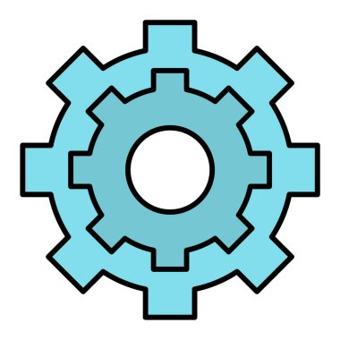 Teçhizat Web simgesi basit illüstrasyon