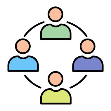 İnsan simgesinin vektör illüstrasyonu
