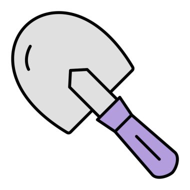 Kürek simgesi, vektör illüstrasyonu 