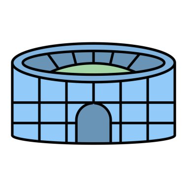 Futbolun vektör çizimi ve basit bir simge oluşturulması. Web için spor ve inşaat sembolü koleksiyonu.