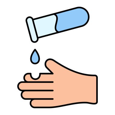 Kan damlası vektör illüstrasyon tasarımı ile el