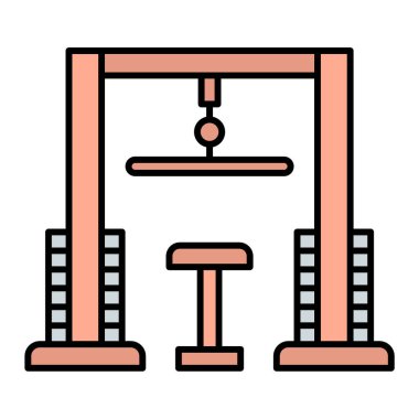 Vinç simgesi oluşturuyorum. Web için yapı vektörü simgelerinin özet çizimi