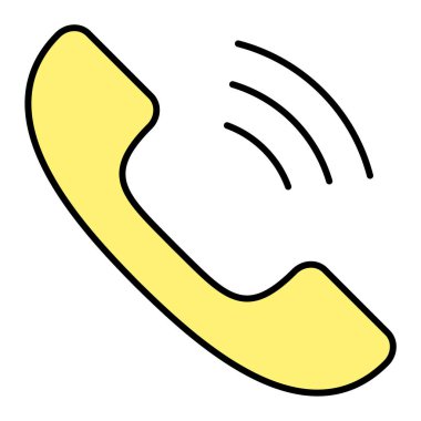 telefon arama simgesi vektör illüstrasyonu