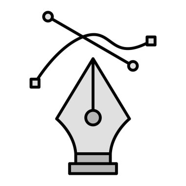kalem simgesinin vektör illüstrasyonu