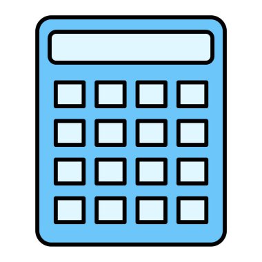 hesap makinesi simgesi vektör illüstrasyonu