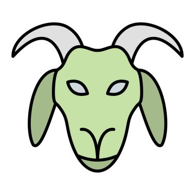 Tatlı bir keçinin vektör çizimi