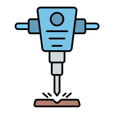 Sondaj simgesi vektörü. İnce çizgi işareti. izole edilmiş sınır sembolü çizimi