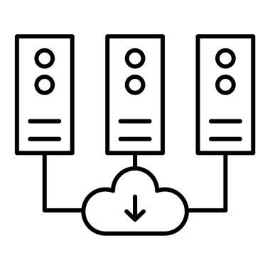 Bulut hesaplama. Web simgesi