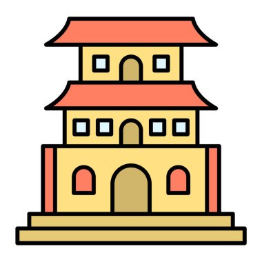 Ev. Web simgesi basit illüstrasyon