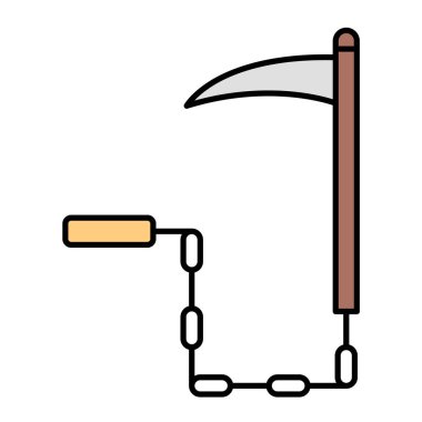 Bir beyzbol ikonunun vektör illüstrasyonu