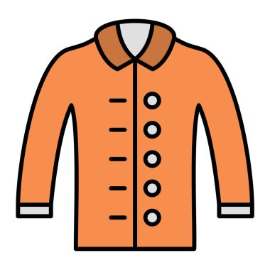 Bir ceketin vektör illüstrasyonu 